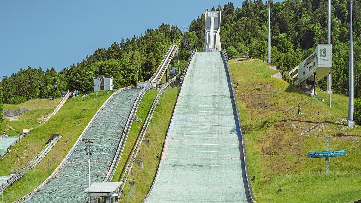 Große Olympiaschanze am Gudiberg in Garmisch-Partenkirchen